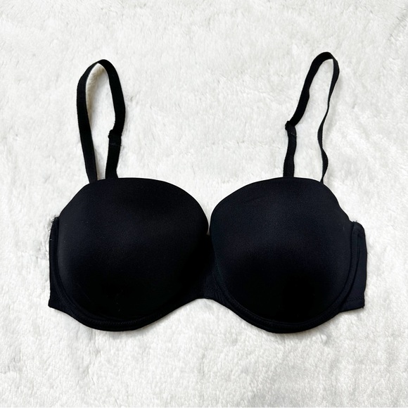 Pink VS Wear Everywhere Multi Way Push Up Bra in Black Women’s 34D - Picture 1 of 11